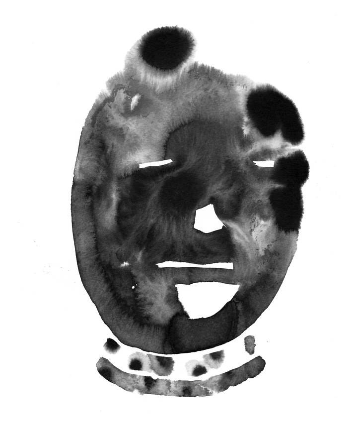 Ink Face — ink spot illustration